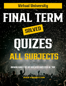 Final Term Solved Quizzes